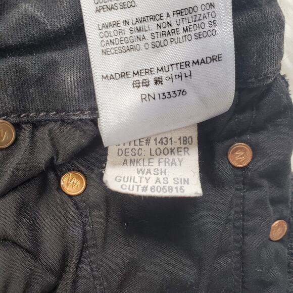 Mother The Looker Black Skinny Jeans 27 / 4 - Picture 9 of 12